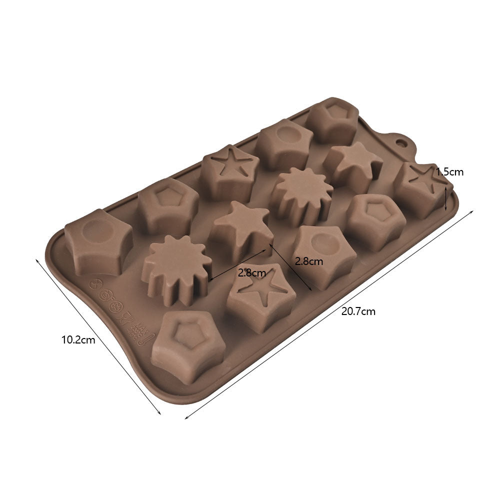 Cross-Border Multi-Style Cartoon Silicone Chocolate Mold Numbers and Letters DIY Baking Mold Fudge Ice Cube Mold - YK-45-60