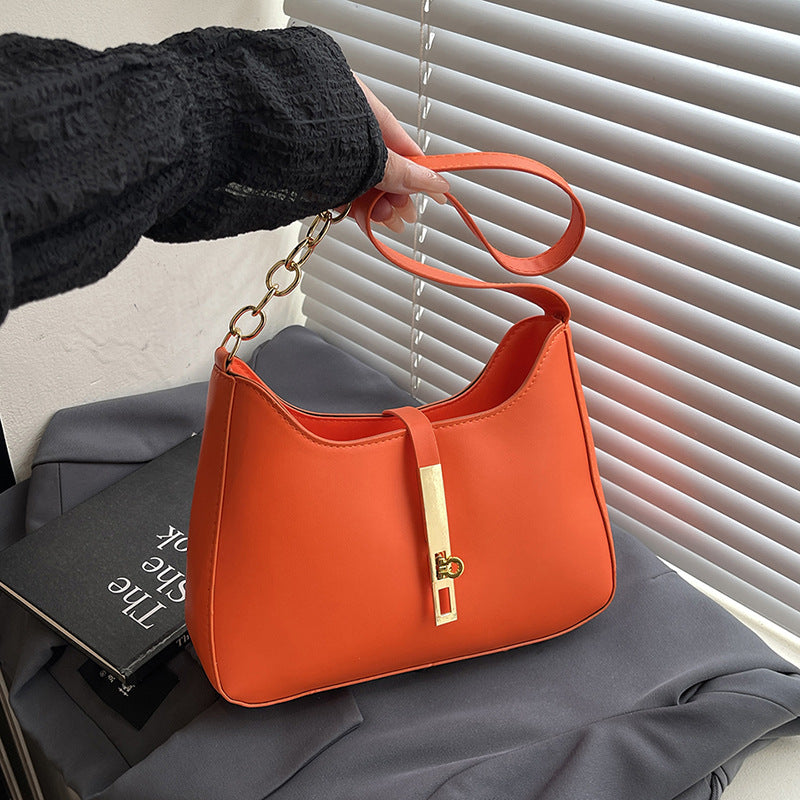 Korean Niche Design Bag for Women 2025 Summer New Texture Handheld Armpit Bag Versatile Fashion Shoulder Bag