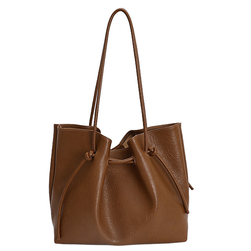New Style Large-Capacity Bag for Women, Trendy Retro Shoulder Bag, Commuting to Work, Hand-Held Tote Bag Wholesale - image 5