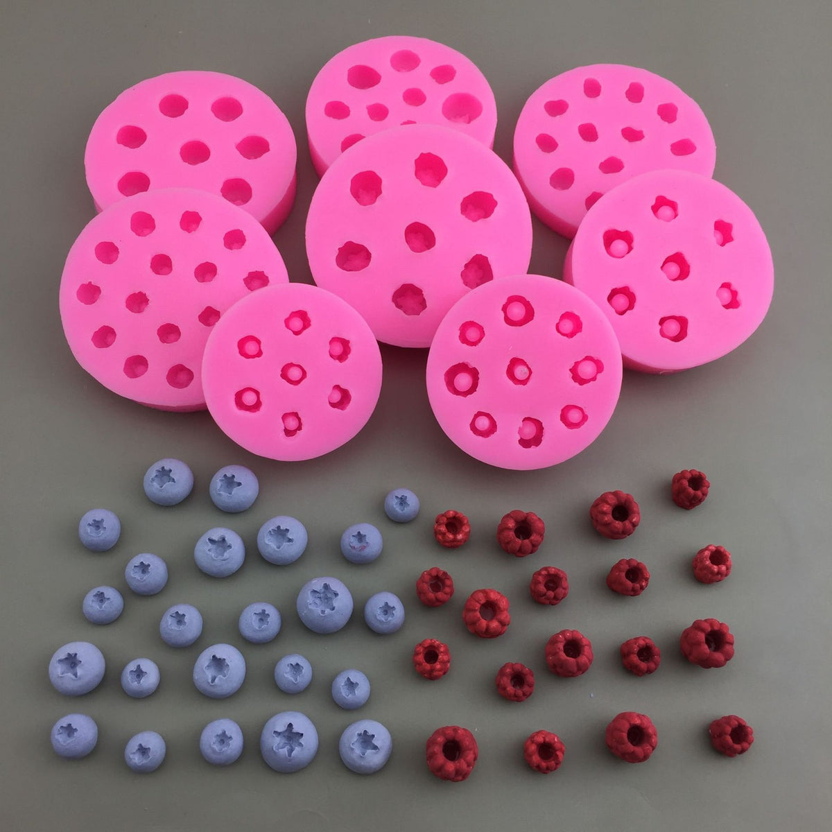 DIY Fruit Series Blueberry Raspberry Silicone Mold Chocolate Fondant Candy Gum Gypsum Decorative Tool - image 3