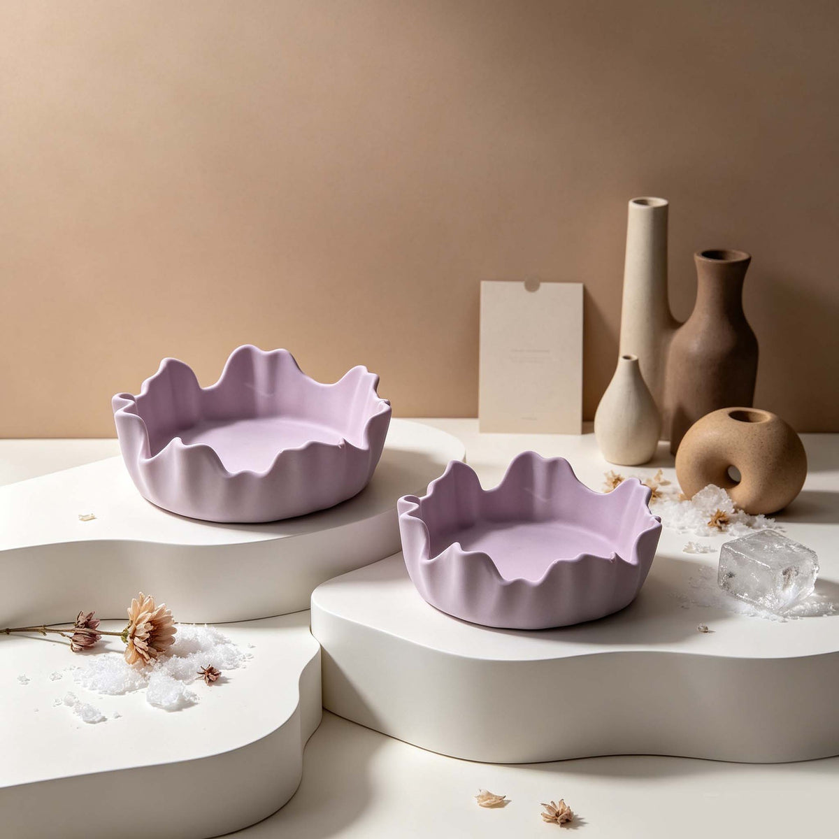Pang Yaya DIY Crystal Resin Irregular Tray Silicone Mold Flower Pot Fruit Plate Shelf Display Storage Mold - image 3