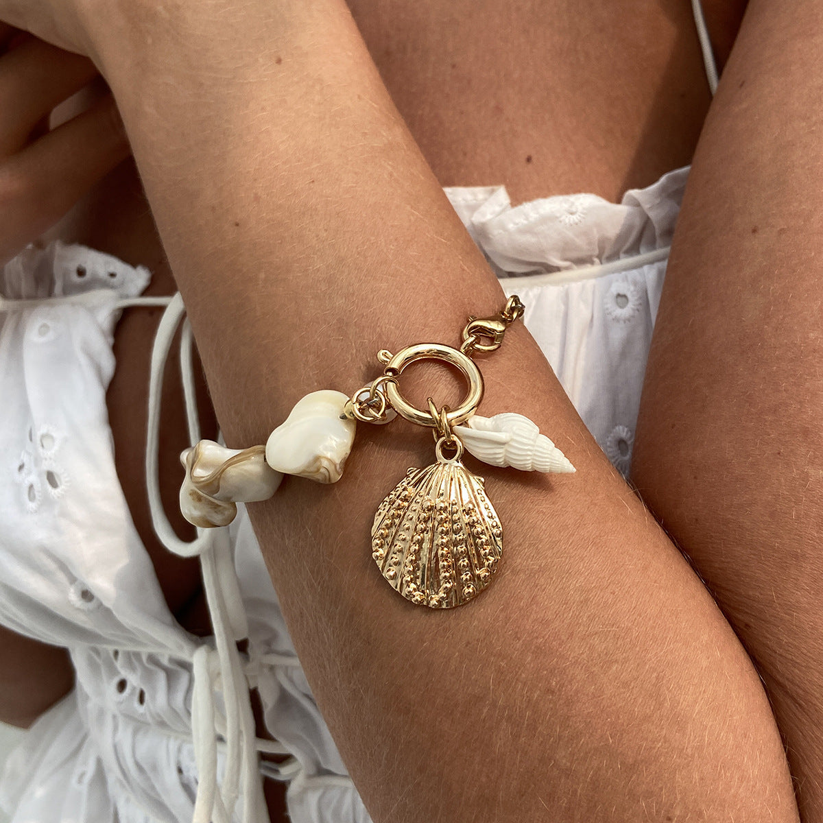 Casual Beach Shell Clavicle Necklace Suit (Available)