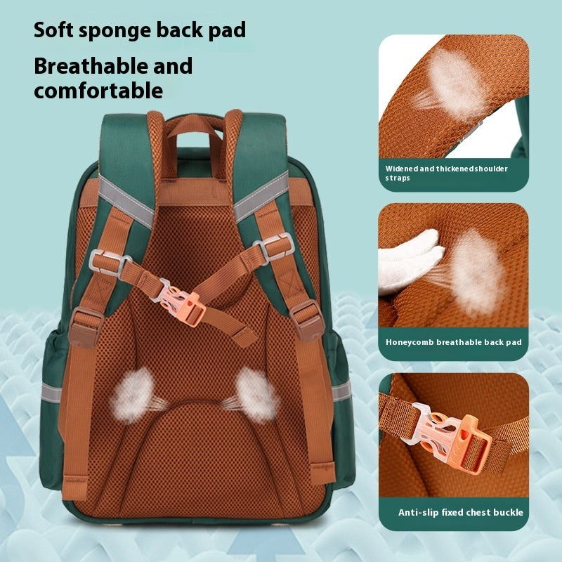 Large Capacity Primary School Student Schoolbag Lightweight And Wear-resistant