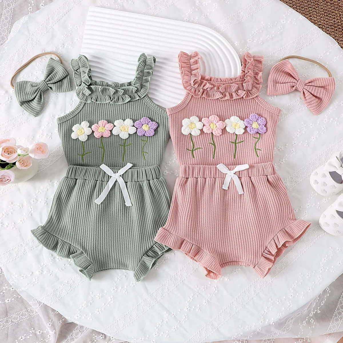 Girls Embroidered Three Piece Set Bangladesh - Small China Town