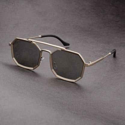 European And American Saibo Future Punk Double Beam Sunglasses