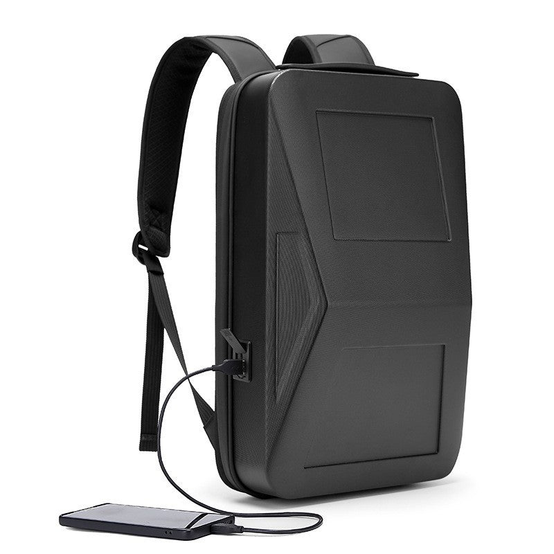 Men's 14-inch Computer Bag With Scalable Hard Shell Business Backpack