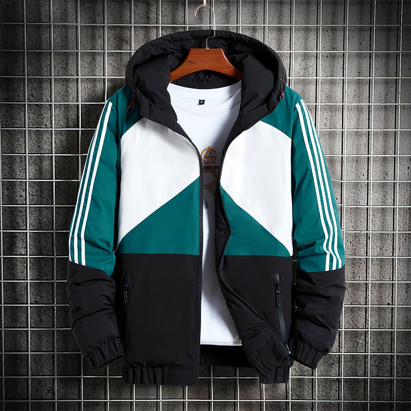 Down Cotton-padded Coat Men's Autumn And Winter Sports Double-sided