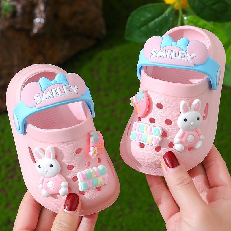 Children's Slippers Summer Cute Outdoor Soft Bottom Non-slip Boys And Girls Sandals Infant Kid Baby Hole Shoes