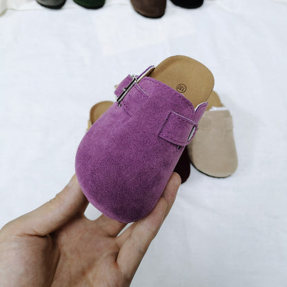 Cork Baby Girl Children's Shoes Belt Buckle