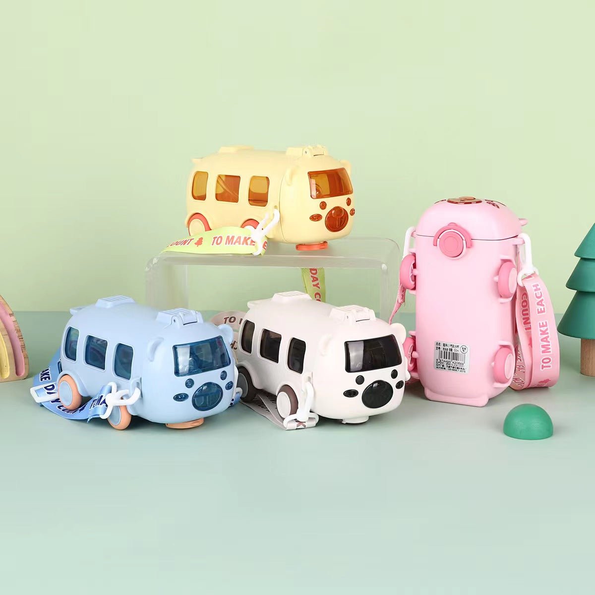 Cartoon Leakproof Water Bottles For Kids ( Available ) - Mom & Kids