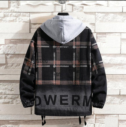 Men's Casual Hooded Fashion Denim Jacket