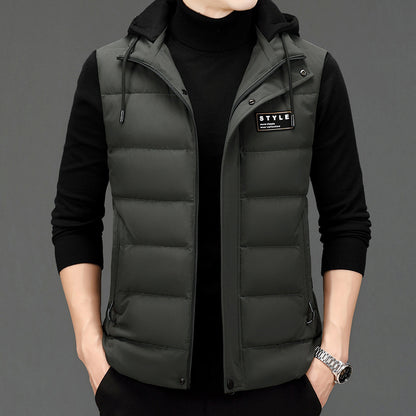 Men's Fashion Vest Versatile Down Jacket