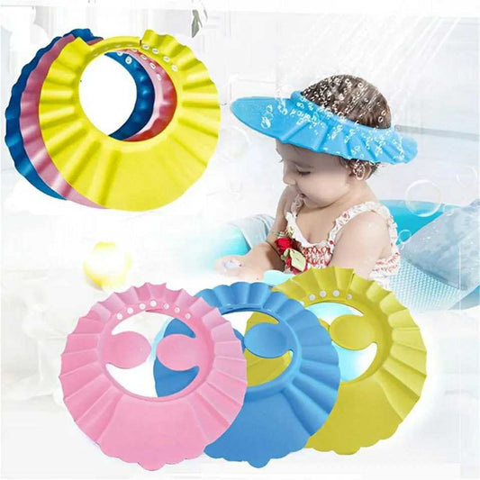 Baby shampoo cap Bangladesh waterproof adjustable bath visor cap for kids hair washing protection