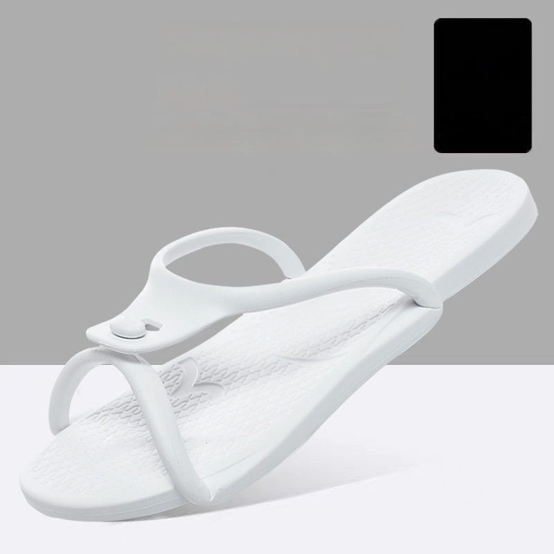 Travel Portable Folding Slippers Non-slip Soft Bottom For Business Trip   (Available)