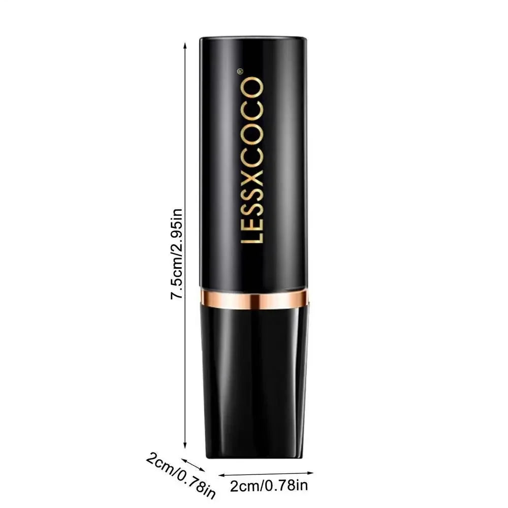 Waterproof color changing lipstick that turns from blue to pink with a moisturizing long-lasting formula