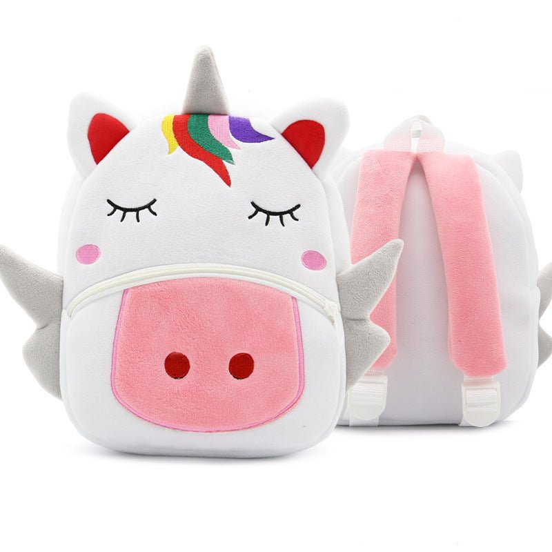 Cute Plush Backpacks Kindergarten Cartoon School Bags Children Animal Toys Bag (Available) - Mom & Kids