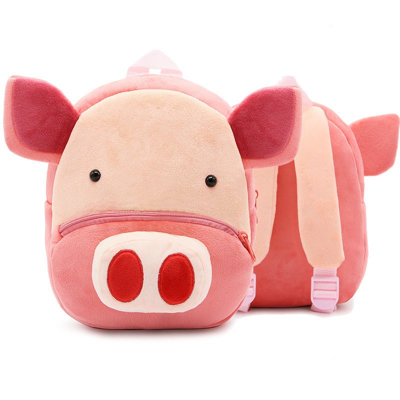 Cute Plush Backpacks Kindergarten Cartoon School Bags Children Animal Toys Bag (Available) - Mom & Kids