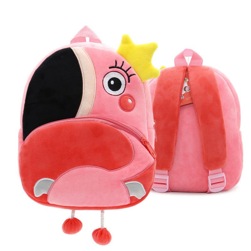 Cute Plush Backpacks Kindergarten Cartoon School Bags Children Animal Toys Bag (Available) - Mom & Kids