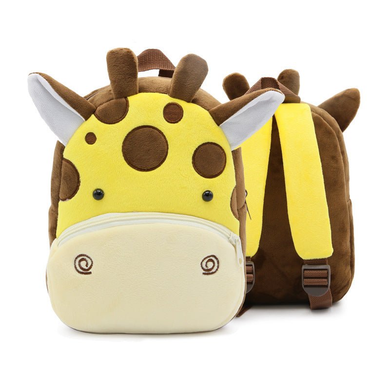 Cute Plush Backpacks Kindergarten Cartoon School Bags Children Animal Toys Bag (Available) - Mom & Kids