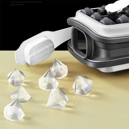 Portable Silicone Ice Ball Mold Ice Maker Water Bottle Ice Cube Mould Bottle Creative Ice Ball Diamond Curling Summer Kitchen Gadgets