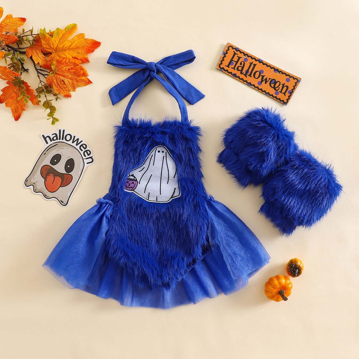Girls Halloween Outfit Bangladesh Plush Two Piece Set - Small China Town