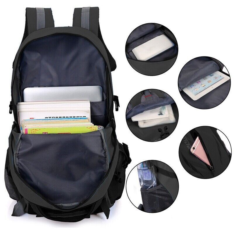 40L Large Waterproof Backpack Bag Camping Walking Hiking Outdoor Travel Rucksack