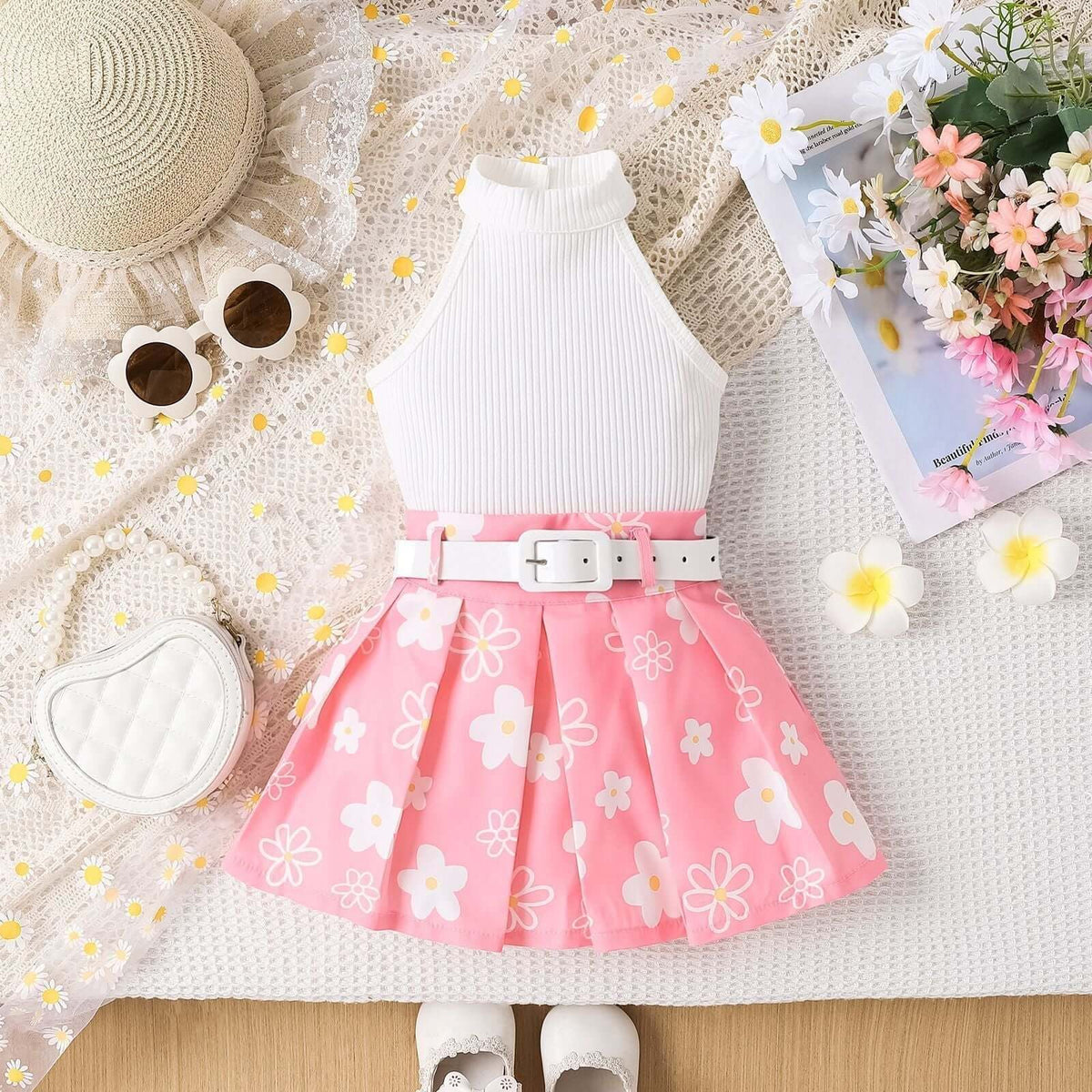 Girls Pleated Skirt Set Bangladesh - Small China Town