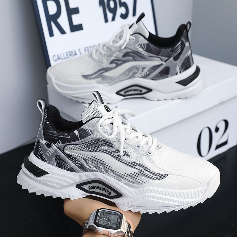 Spring Student Sports Casual Mesh Clunky Versatile Trendy Shoes Breathable Shoes Men(available)