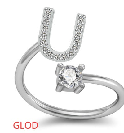 26 Letter English Rings Jewelry