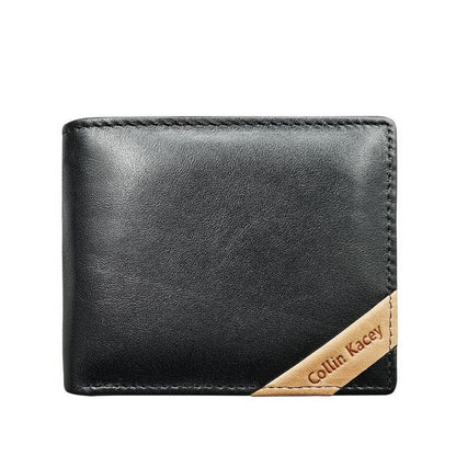 Short Cowhide Men's Wallet Fashion