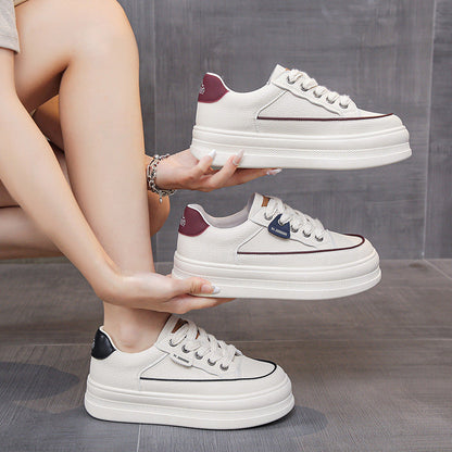 Flat All-Match Sports Casual White Shoes For Women (Available)