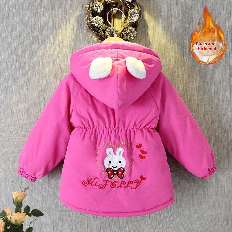 Boys' Autumn And Winter Clothes Velvet Padded Thickened Coat