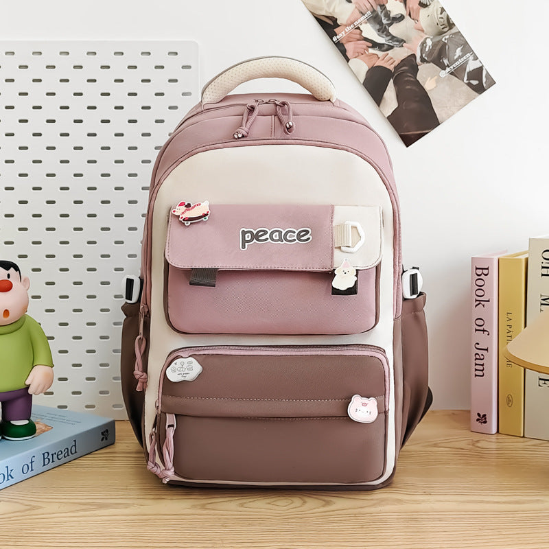 Women's Large Capacity Lightweight Simple Schoolbag