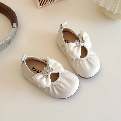 Fashion Soft Bottom Children's Princess Little Girl Baby Leather Shoes