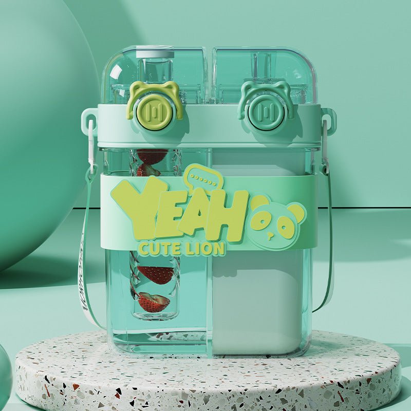 Double-Warehouse Portable Plastic Straw Cups with Thermal Performance ( Available ) - Mom & Kids