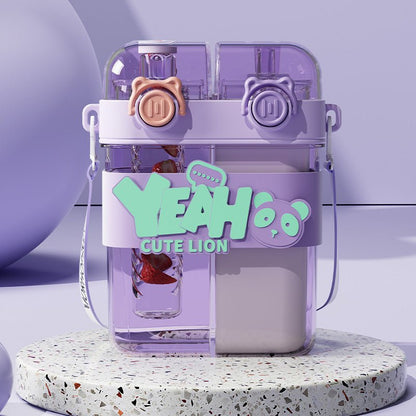 Double-Warehouse Portable Plastic Straw Cups with Thermal Performance ( Available ) - Mom & Kids
