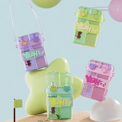Double-Warehouse Portable Plastic Straw Cups with Thermal Performance ( Available ) - Mom & Kids