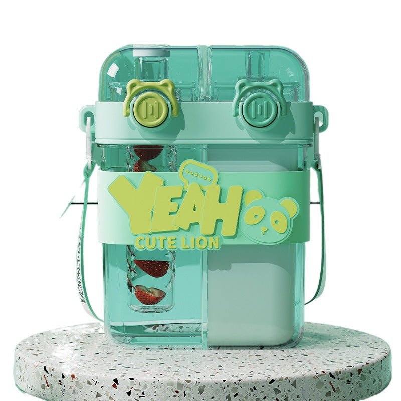Double-Warehouse Portable Plastic Straw Cups with Thermal Performance ( Available ) - Mom & Kids