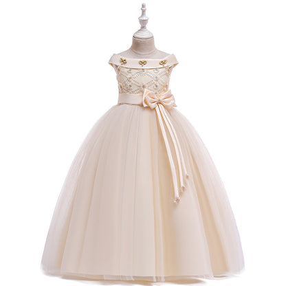European And American One Shoulder Girls Dress Skirt
