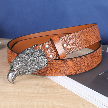 Belt Cow Head Buckle Men  (Available)