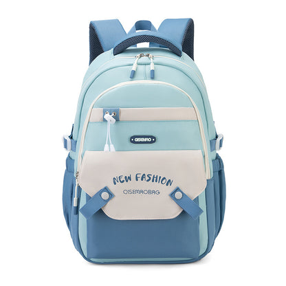 New Student Schoolbag Colorful Contrast Color Schoolbag