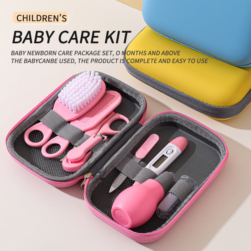 Children's Baby Nails Cutting Pliers 8 Eight-piece Set Eva Bag Care Suit   ( Available )