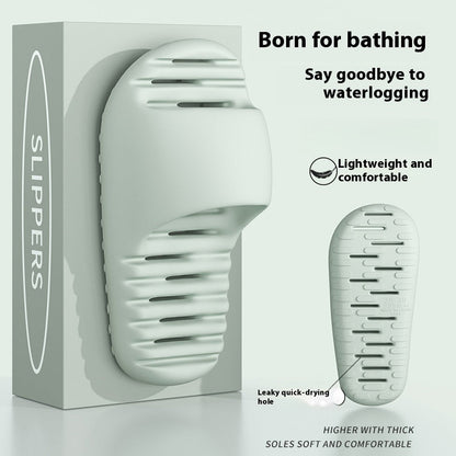 Quick-drying Bathroom Women's Wear-resistant Mute Slippers   (Available)