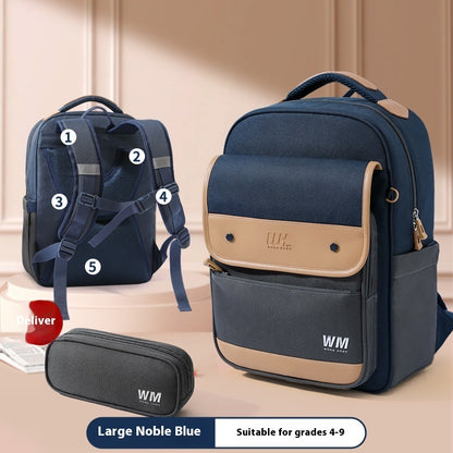 Children's Backpack For Grade Portable Burden Alleviation