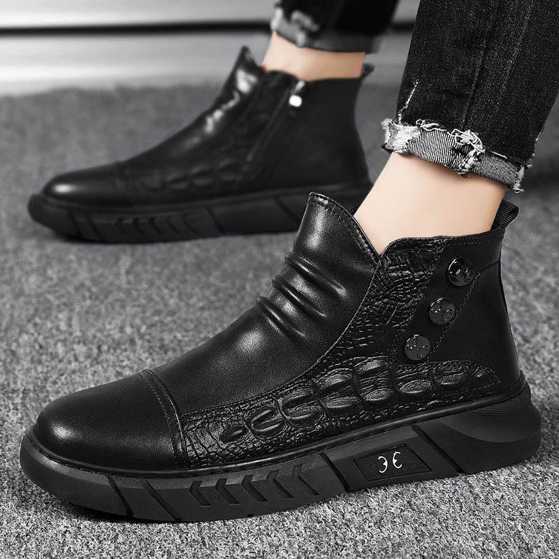 Men's New British Casual High-top Martin Boots ( Available )