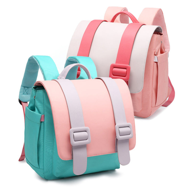 New Popular Campus School Bags Children Candy Color Backpacks