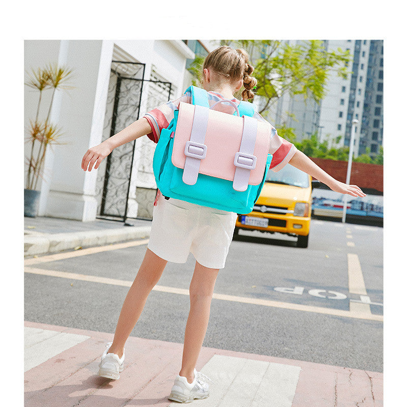 New Popular Campus School Bags Children Candy Color Backpacks
