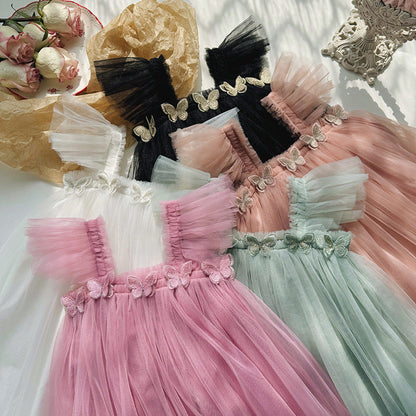 Flounced Sieve Tube Top Main Dress Puffy Birthday