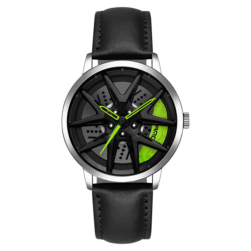 Cool Wheel Personality Hollow Out Quartz Watch
