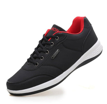 Fashion Light Sports Casual Men Shoes Autumn New Lace-Up Shoes Microfiber Leather Casual Shoes FLats Sneakers - Mom & Kids